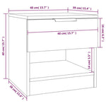 Bedside Cabinets 2 pcs Sonoma Oak Engineered Wood 811257