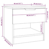 Bedside Cabinets 2 pcs Sonoma Oak Engineered Wood 811257