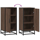 Sideboard Brown Oak 35,5x35x76 cm Engineered Wood and Metal 848943