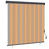 Roller Blind Yellow and Blue 180 x 250 cm Fabric and Aluminum 362082