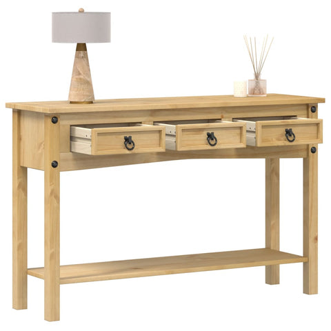 ZNTS Console Table Corona 114x34.5x73 cm Solid Wood Pine 4005666