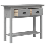 Console Table BODO Grey 90x34.5x73 cm Solid Wood Pine 355073