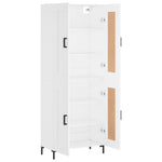 Highboard White 69.5x34x180 cm Engineered Wood 3199681