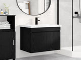 Bathroom Vanity Unit with Tap Black Oak 61 x 40 x 74.5 cm 889538