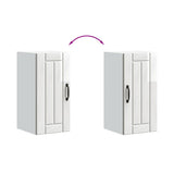 Kitchen Wall Cabinet Lucca High Gloss White Engineered Wood 853779