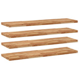 Floating Shelves 4 pcs 160x40x4 cm Oil Finished Solid Wood Acacia 3279654
