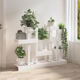 Plant Stand White 104.5x25x77.5 cm Solid Wood Pine 822098