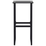 11 Piece Garden Bar Set Black Powder-coated Steel 3283755