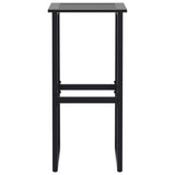 Bar Stools 2 pcs Black 38x38x80 cm Powder-coated Steel 4009265