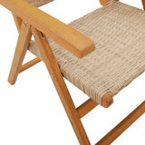Garden Dining Set Beige Solid Acacia wood, PE rattan Medium 3281732