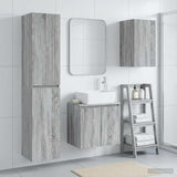 Bathroom Furniture Set 3 pcs Grey Sonoma 33 x 34.5 x 160 cm 3406079