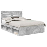 Bed Frame with Headboard Concerte 140 x 200 cm Solid Pine Wood 3411410