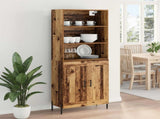 Highboard Old Wood 69.5 x 32.5 x 180 cm Engineered Wood 3415829