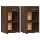 ZNTS Bedside Cabinets 2 pcs Brown Oak 35x34x65 cm Engineered Wood 840589