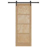 Sliding Door Manual ORKDAL Brown 78 x 211 cm Solid pine wood 3333780