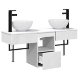 Bathroom Furniture Set 3 pcs White Engineered Wood 3405587