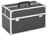 Make-up Case 38x23x34 cm Black Aluminium 91833