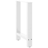 Dining Table Legs White 2 pcs 60x cm Steel 4013305