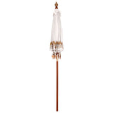 Balinese Parasol Cream 190 x 190 x 260 cm Cotton and Wood 42006454