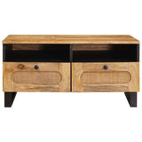 Coffee Table Artisan Oak 80 x 54 x 40 cm Solid Mango Wood 4018057