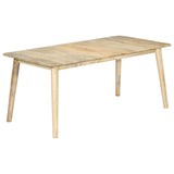 ZNTS Dining Table 180x90x76 cm Solid Mango Wood 282720