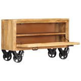 Shoe Cabinet 86x35x55 cm Solid Mango Wood 247658
