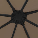 Gazebo 3x3 m Taupe 312257