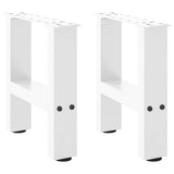 Coffee Table Legs White 2 pcs 40x cm Steel 4013257