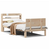 Bed Frame with Headboard without Mattress 90x190 cm Single 3306813