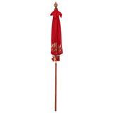 Balinese Parasol Red x 260 cm Cotton and Wood 42006458