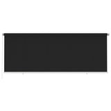 Outdoor Roller Blind 400x140 cm Black HDPE 312951