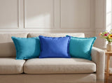 Cushion with Pillow HOUTEN 12 pcs Light Blue Polyester 933003