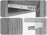 Bedside Cabinet Grey Sonoma 49 x 34.5 x 20 cm Engineered Wood 897947