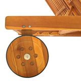 311873 2-Person Sun Lounger Solid Acacia Wood