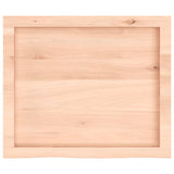 ZNTS Wall Shelf 60x50x cm Untreated Solid Wood Oak 363532