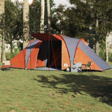 Family Tent Dome 6-Person Grey and Orange Waterproof 4009388