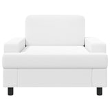Armchair White Fabric 42043464
