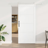 Sliding Door ORKDAL White 93 x 211 cm Solid Pine Wood 3333713