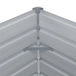 Raised Garden Bed 160x80x77 cm Galvanised Steel Green 47010