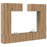 TV Cabinet Set Wall-mounted 6 pcs Artisan oak 200 x 30 x 150 cm 3393221