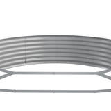 Garden Raised Bed Galvanised Steel 523x140x36 cm Brown 319045