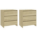 3 Piece Sideboard Sonoma Oak Engineered Wood 3098067