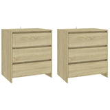 3 Piece Sideboard Sonoma Oak Engineered Wood 3098067