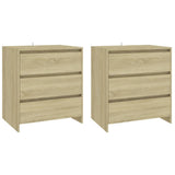 3 Piece Sideboard Sonoma Oak Engineered Wood 3098067