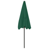 Beach Parasol Green Polyester 200x125 cm Tiltable Beach Parasol 314728