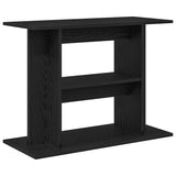 Aquarium Stand Black Oak 80x35x60 cm Engineered Wood 862149