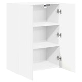 TV Wall Cabinet White 59.5 x 31 x 80 cm Engineered Wood 892359