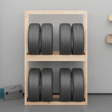 Tire Rack 120x40x180 cm Solid Wood Pine 825003