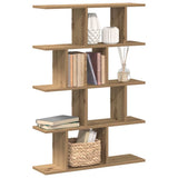 Wall Cube Shelf 12 Compartments Artisian Oak Engineered Wood 860021