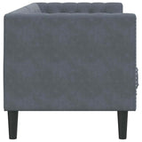 Sofa Dark Grey 194 x 74.5 x 70.5 cm Velvet 42013023